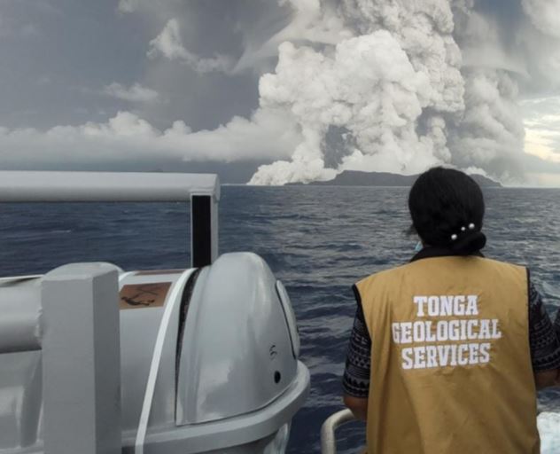 Volcano Erupts in Pacific, Tonga Issues Tsunami Warning