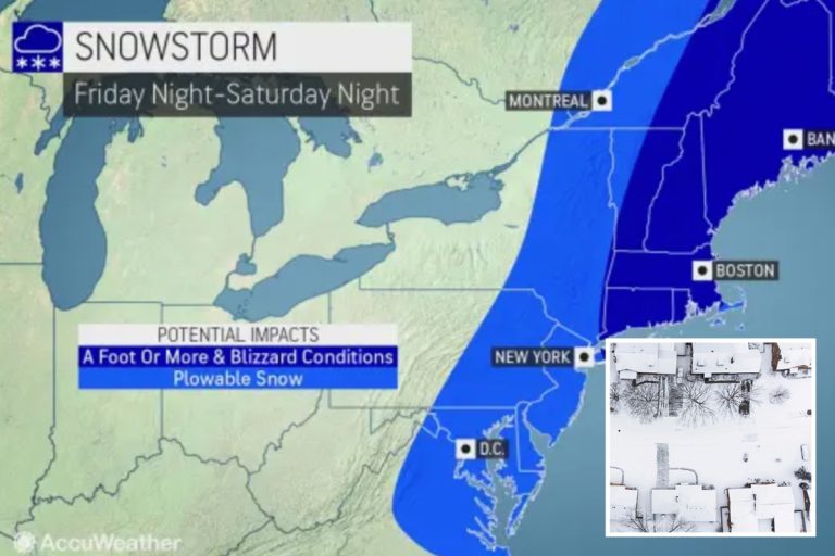 Forecasters Warn a Bomb Cyclone, Snowfall Will Slam the East Coast this Weekend