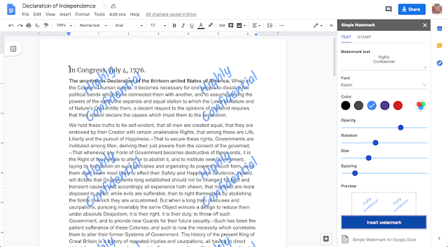 Google Docs Now Let You Create or Import Watermarks, Here’s How to Do