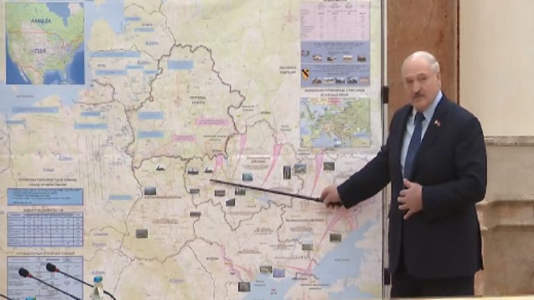 Leaked Photo of Belarusian President Reveals Moldova Invasion Plans